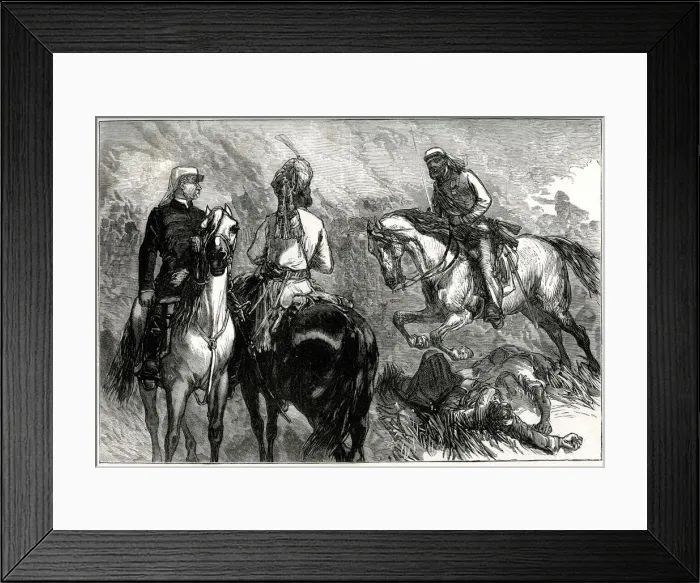 Framed Print : Captain Hope Johnstone bringing news of the capture of Lucknow Framed Print : Captain Hope Johnstone bringing news of the capture of Lucknow