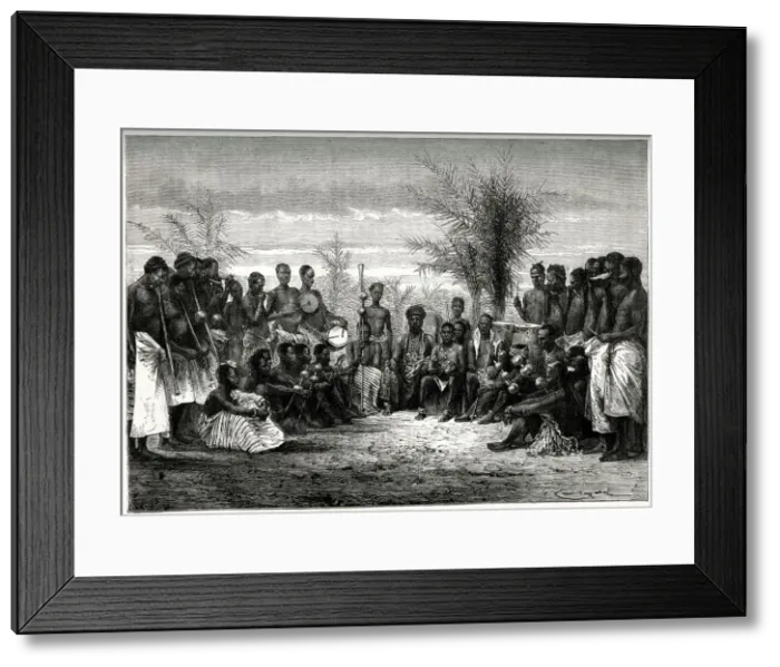 Framed Print : A Cape Coast King and His Court, Third Anglo-Ashanti War or First Ashanti Expedition Framed Print : A Cape Coast King and His Court, Third Anglo-Ashanti War or First Ashanti Expedition