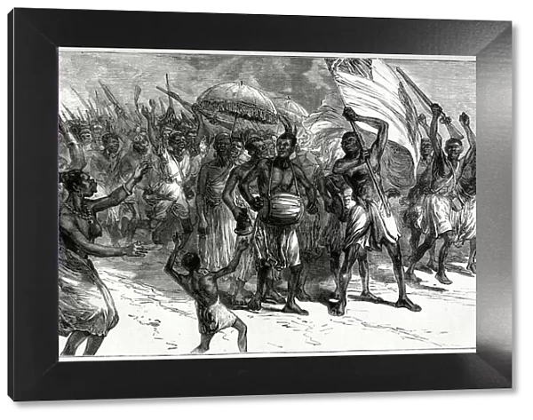 March of Ashanti warriors, Third Anglo-Ashanti War or First Ashanti Expedition (1873-1874