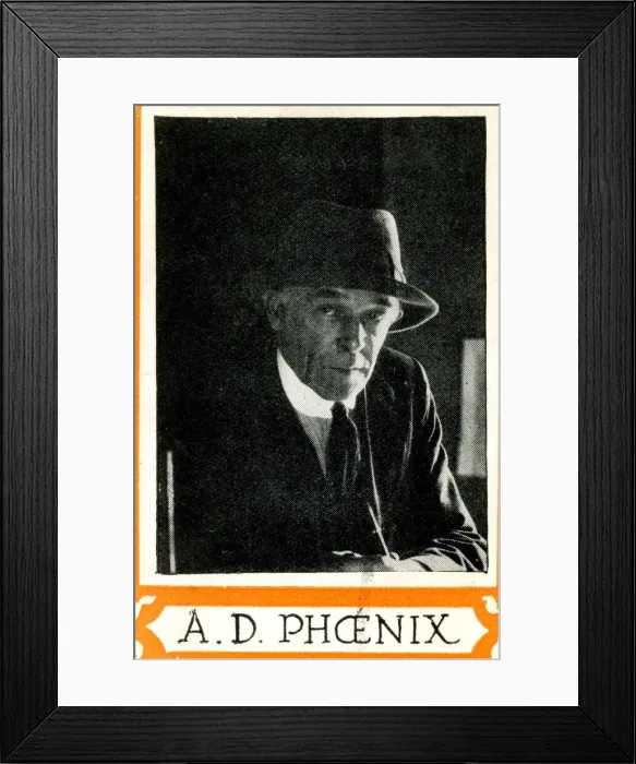 Framed Print : A D Phoenix, illustrator and artist Date: circa 1930 Framed Print : A D Phoenix, illustrator and artist Date: circa 1930