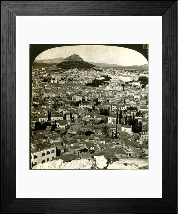 Framed Print : Athens and Lycabettus Hill from the Acropolis, Greece Framed Print : Athens and Lycabettus Hill from the Acropolis, Greece
