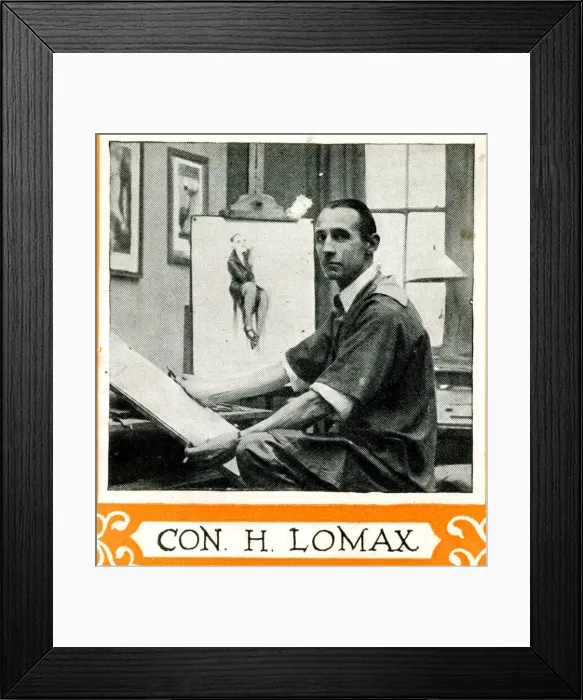 Framed Print : Conrad H. Lomax, composition artist Date: circa 1930 Framed Print : Conrad H. Lomax, composition artist Date: circa 1930