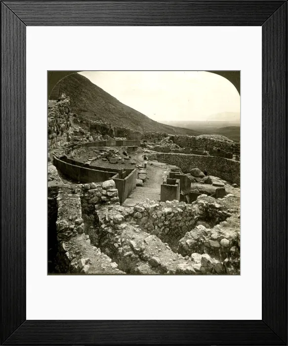 Framed Print : Council-place of the Elders, Acropolis of Mycenae, Greece Framed Print : Council-place of the Elders, Acropolis of Mycenae, Greece