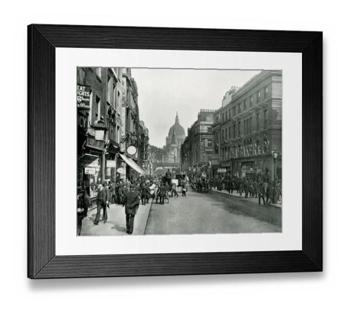 Framed Print : Fleet Street, London Framed Print : Fleet Street, London