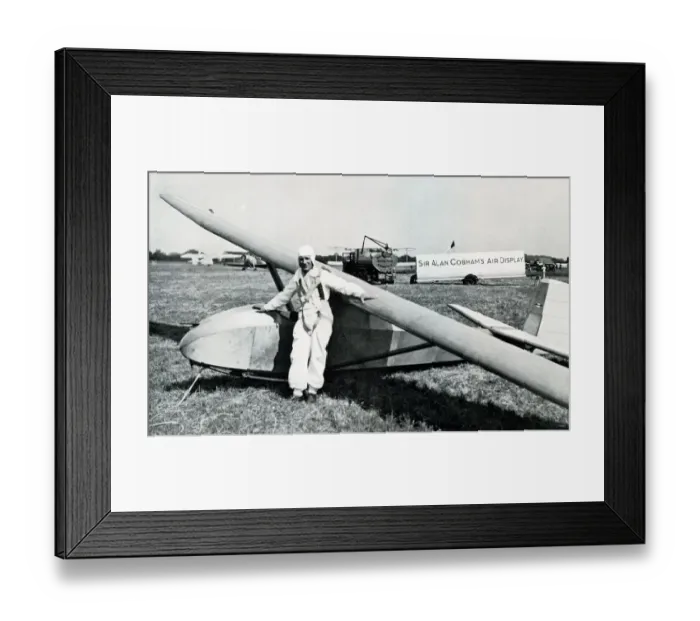 Framed Print : Glider used for display at the Cobham Air Circus Framed Print : Glider used for display at the Cobham Air Circus
