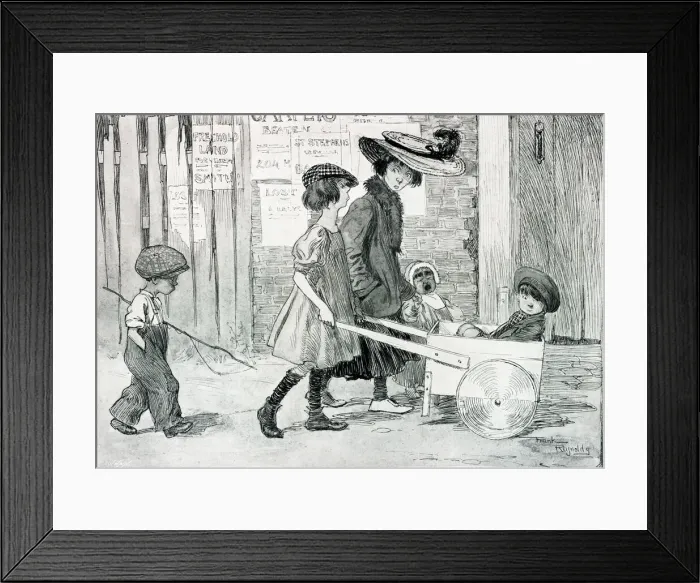 Framed Print : Gossips by Frank Reynolds - Union Jack Club Framed Print : Gossips by Frank Reynolds - Union Jack Club