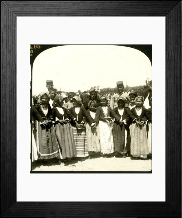 Framed Print : Greek women in traditional dress, Easter Festival, Megara Framed Print : Greek women in traditional dress, Easter Festival, Megara