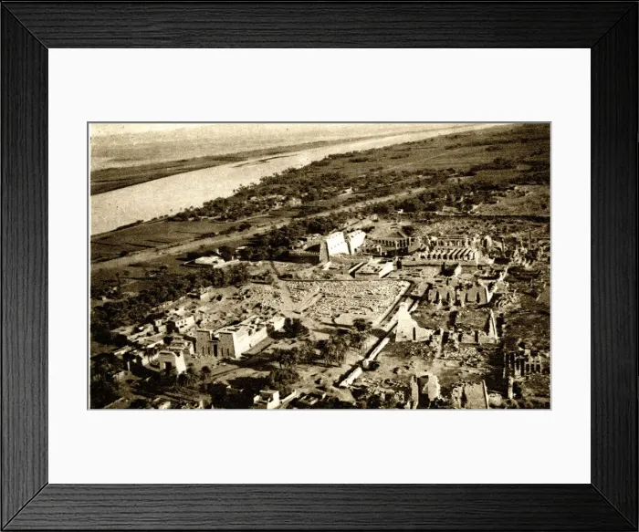 Framed Print : Karnak, Egypt from the air