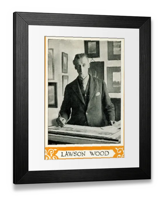 Framed Print : Lawson Wood, illustrator, cartoonist and artist Date: circa 1930 Framed Print : Lawson Wood, illustrator, cartoonist and artist Date: circa 1930