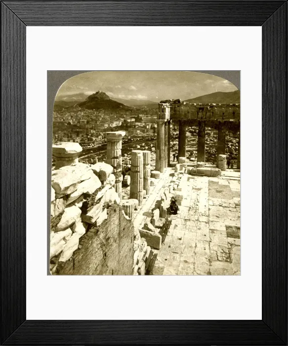 Framed Print : Looking from the Parthenon over Athens Framed Print : Looking from the Parthenon over Athens