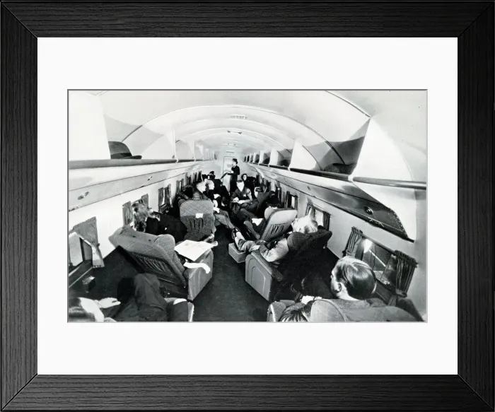 Framed Print : Luxury interior of American Sky Lounge Main Airliner Framed Print : Luxury interior of American Sky Lounge Main Airliner