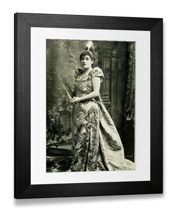 Framed Print : Amy Augarde as Mlle Lange in La Fille de Madame Angot Framed Print : Amy Augarde as Mlle Lange in La Fille de Madame Angot