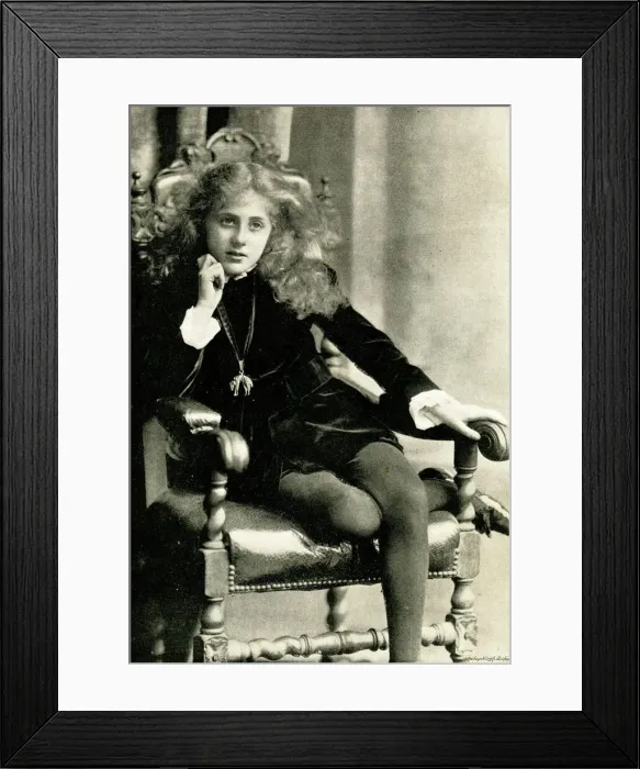 Framed Print : Olive Tulloch as Prince Arthur Framed Print : Olive Tulloch as Prince Arthur