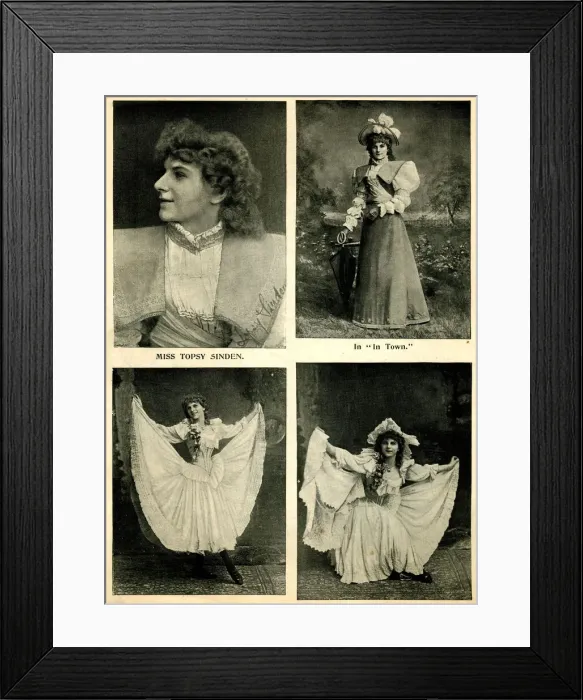 Framed Print : Topsy Sinden, four portraits Framed Print : Topsy Sinden, four portraits
