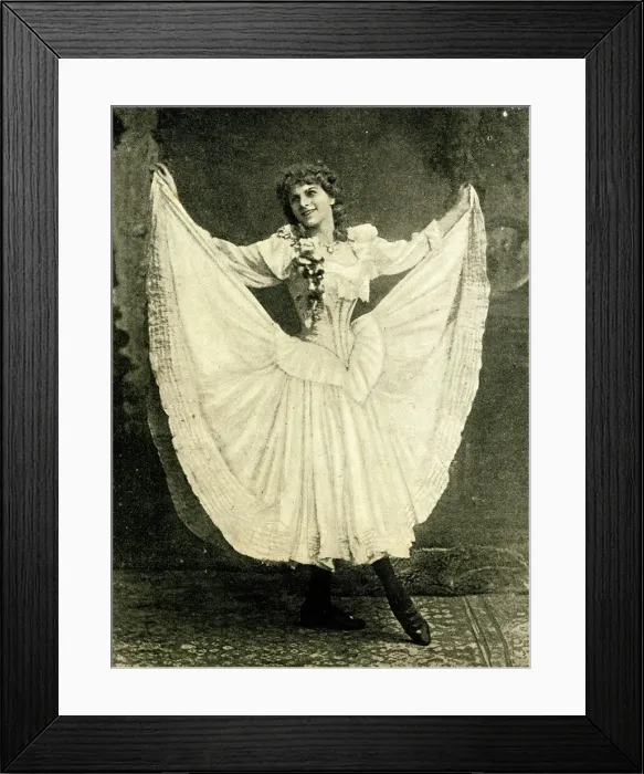 Framed Print : Topsy Sinden, Skirt Dance Framed Print : Topsy Sinden, Skirt Dance
