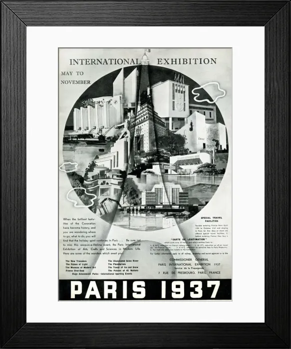 Framed Print : Advert, Paris International Exhibition, Worlds Fair Framed Print : Advert, Paris International Exhibition, Worlds Fair