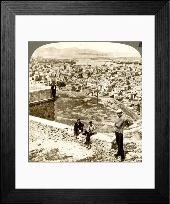 Framed Print : Piraeus, port of Athens looking west towards Salamis Framed Print : Piraeus, port of Athens looking west towards Salamis