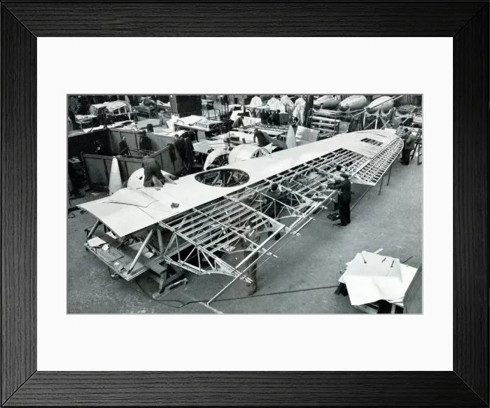 Framed Print : Wing under construction for Empire Flying Boat Aircraft Framed Print : Wing under construction for Empire Flying Boat Aircraft
