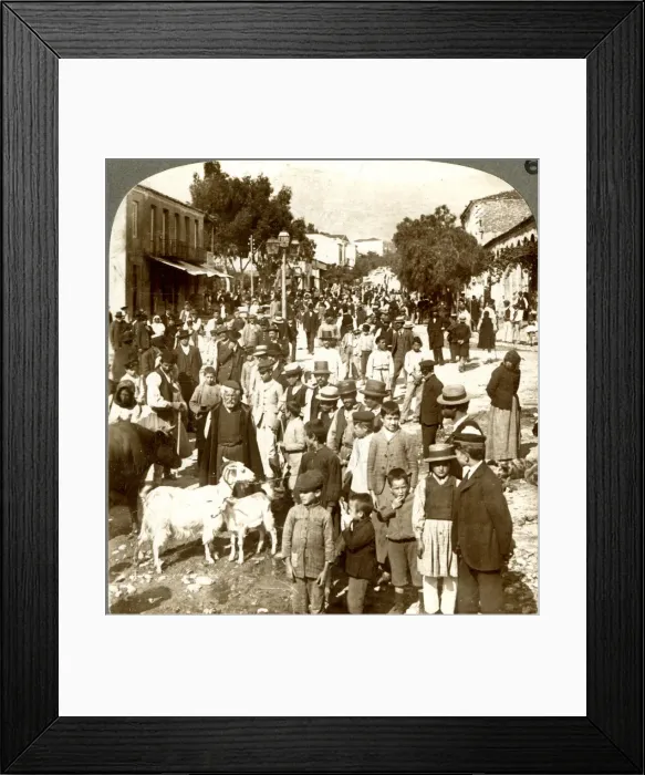 Framed Print : Sparta on Market Day, Greece Framed Print : Sparta on Market Day, Greece