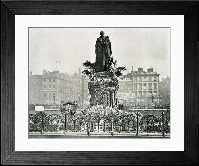 Framed Print : Statue of Lord Beaconsfield, Parliament Street, London Framed Print : Statue of Lord Beaconsfield, Parliament Street, London