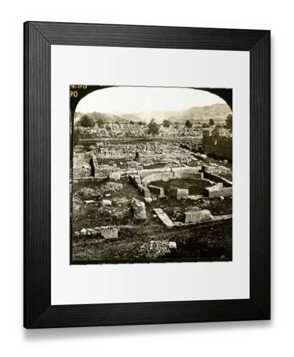 Framed Print : The Heraeon and Temple of Zeus, Olympia, Greece Framed Print : The Heraeon and Temple of Zeus, Olympia, Greece