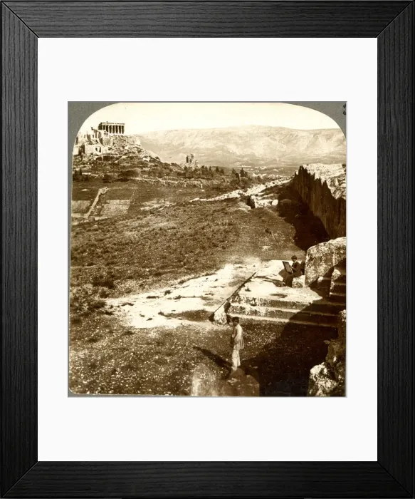 Framed Print : The Pnyx where Demosthenes spoke, Athens Framed Print : The Pnyx where Demosthenes spoke, Athens
