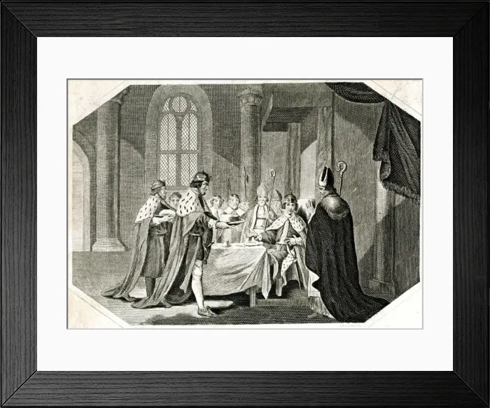 Framed Print : The Son of Henry II entertained by his father Framed Print : The Son of Henry II entertained by his father