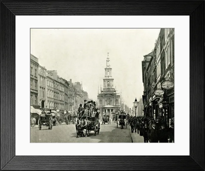 Framed Print : View of The Strand, London Framed Print : View of The Strand, London