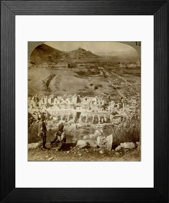 Framed Print : Theatre at Ephesus where the mob cheered for Diana
