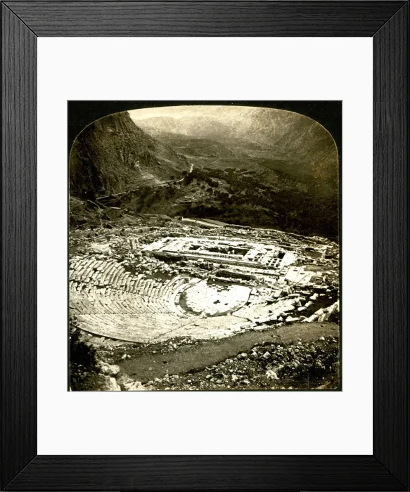 Framed Print : Theatre and Temple of Apollo at Delphi, Greece Framed Print : Theatre and Temple of Apollo at Delphi, Greece