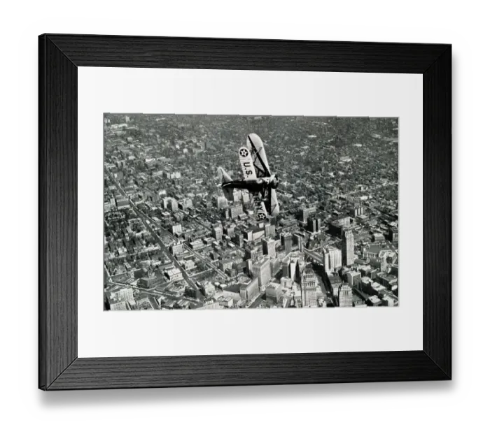 Framed Print : US Army Corps, aircraft over Detroit, Michigan, USA Framed Print : US Army Corps, aircraft over Detroit, Michigan, USA