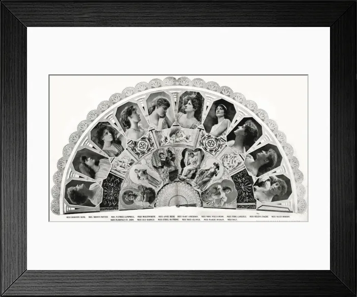 Framed Print : Actresses on Footlight Favourites Fan Framed Print : Actresses on Footlight Favourites Fan