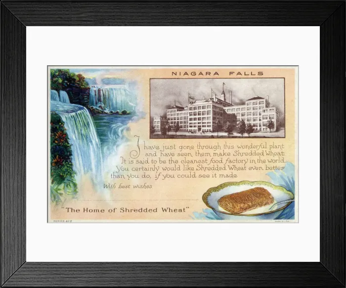 Framed Print : The Shredded Wheat Factory - Niagara Falls, NY, USA Framed Print : The Shredded Wheat Factory - Niagara Falls, NY, USA