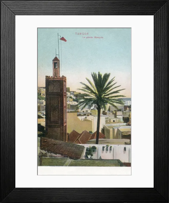 Framed Print : Tangier, Morocco - Grand Mosque of Tangier Framed Print : Tangier, Morocco - Grand Mosque of Tangier