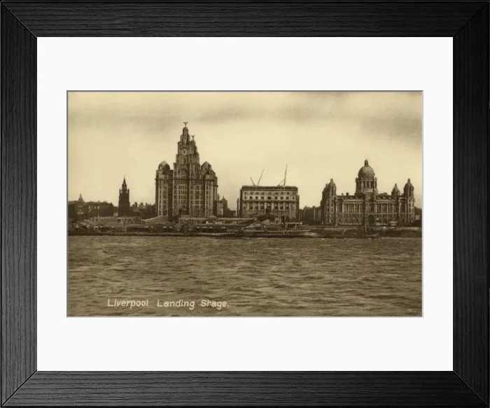 Framed Print : Landing Stage and Quayside - Liverpool, Merseyside, England Framed Print : Landing Stage and Quayside - Liverpool, Merseyside, England