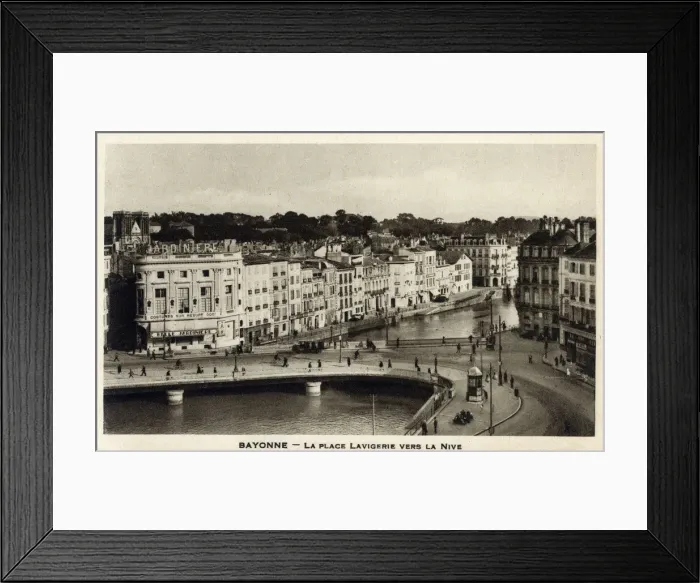 Framed Print : Place Lavigerie at Bayonne, France - River Nive Framed Print : Place Lavigerie at Bayonne, France - River Nive