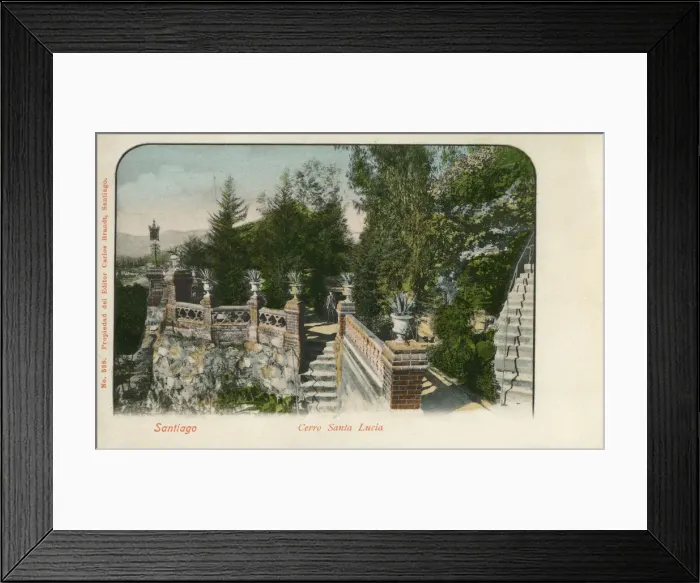 Framed Print : Santiago, Chile - Santa Lucia Hill (Cerro Santa Lucia) Framed Print : Santiago, Chile - Santa Lucia Hill (Cerro Santa Lucia)