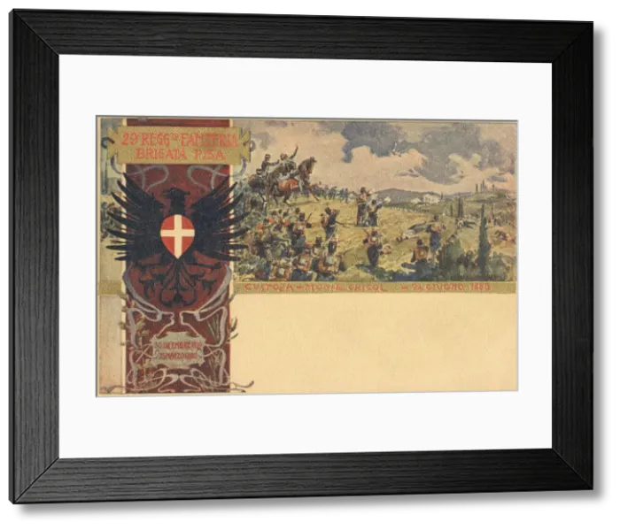 Framed Print : Second Battle at Custoza - June 24, 1866 Framed Print : Second Battle at Custoza - June 24, 1866