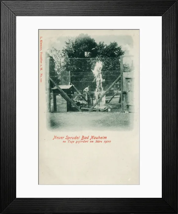 Framed Print : A new hot spring at Bad Nauheim, Germany Framed Print : A new hot spring at Bad Nauheim, Germany
