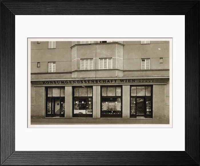 Framed Print : Consumer cooperative - Arndtstrasse, Vienna, Austria Framed Print : Consumer cooperative - Arndtstrasse, Vienna, Austria