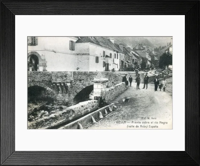 Framed Print : Vielha e Mijaran, Spain - Bridge over the River Negro Framed Print : Vielha e Mijaran, Spain - Bridge over the River Negro
