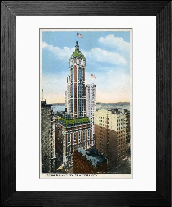 Framed Print : Singer Building, New York City, USA Framed Print : Singer Building, New York City, USA