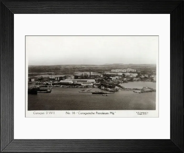 Framed Print : Oil Refinery at Curacao, a Dutch Caribbean island Framed Print : Oil Refinery at Curacao, a Dutch Caribbean island