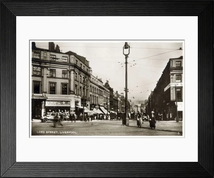 Framed Print : Liverpool, Merseyside - Lord Street Framed Print : Liverpool, Merseyside - Lord Street