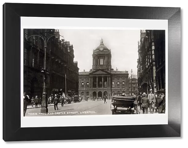 Town Hall and Castle Street, Liverpool, Merseyside