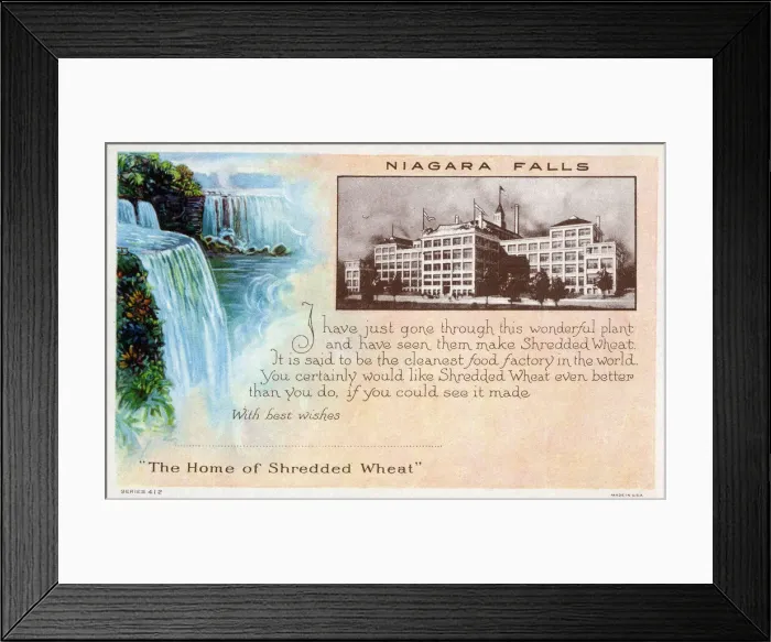 Framed Print : The Home of Shredded Wheat - Niagara Falls Framed Print : The Home of Shredded Wheat - Niagara Falls