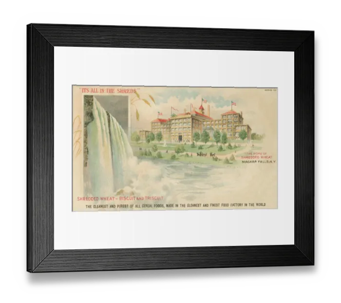 Framed Print : The Home of Shredded Wheat, Niagara Falls, NY State, USA Framed Print : The Home of Shredded Wheat, Niagara Falls, NY State, USA