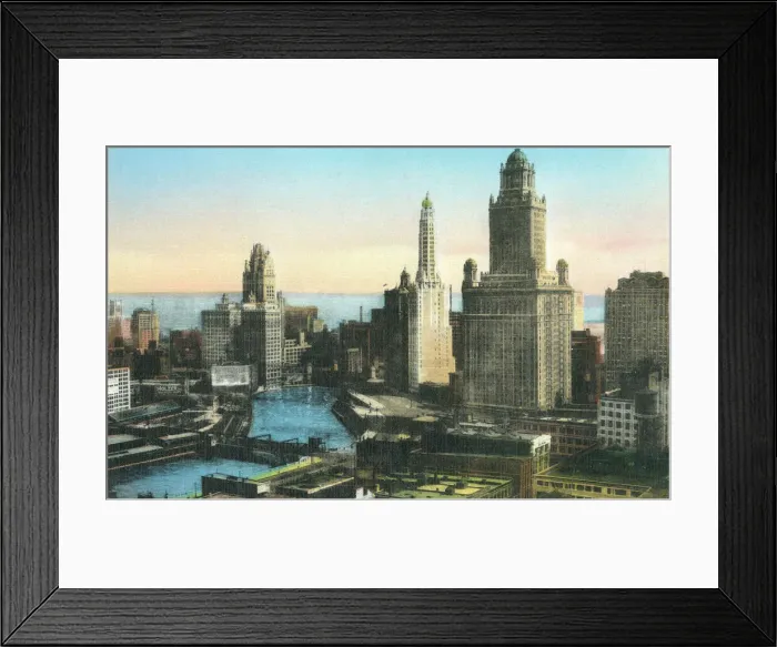 Framed Print : Wacker Drive and the Chicago River, Chicago, Illinois, USA Framed Print : Wacker Drive and the Chicago River, Chicago, Illinois, USA