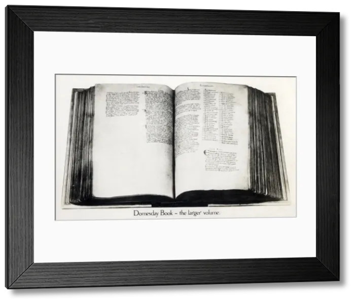 Framed Print : Domesday Book - the larger volume Framed Print : Domesday Book - the larger volume