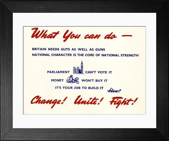 Framed Print : Inspirational message, What you can do, WW2 Framed Print : Inspirational message, What you can do, WW2